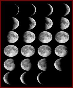 قۆناغهكانی دهركهوتنی مانگ