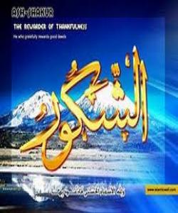 35.الشكور .. ناوه جوانه كانى خوا